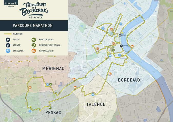 Ou se passe le marathon de Bordeaux Ou passe le Marathon de Bordeaux 2016